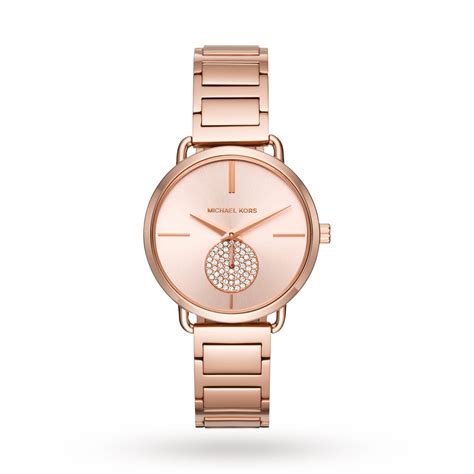 michael kors women's portia rose gold-tone watch mk3640|Portia Mesh Rose Gold.